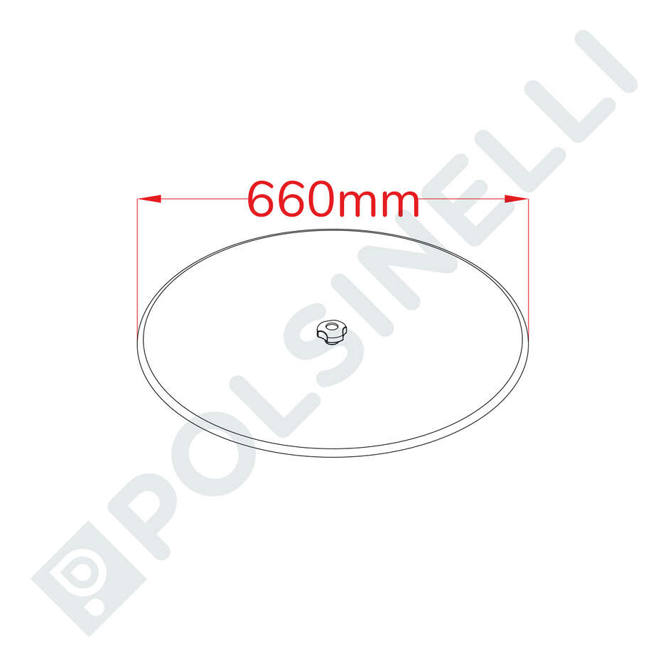 Stainless steel dust cover ⌀ 660