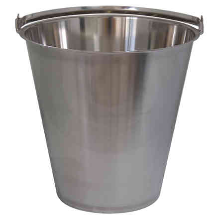 Stainless steel graded bucket 12 liters