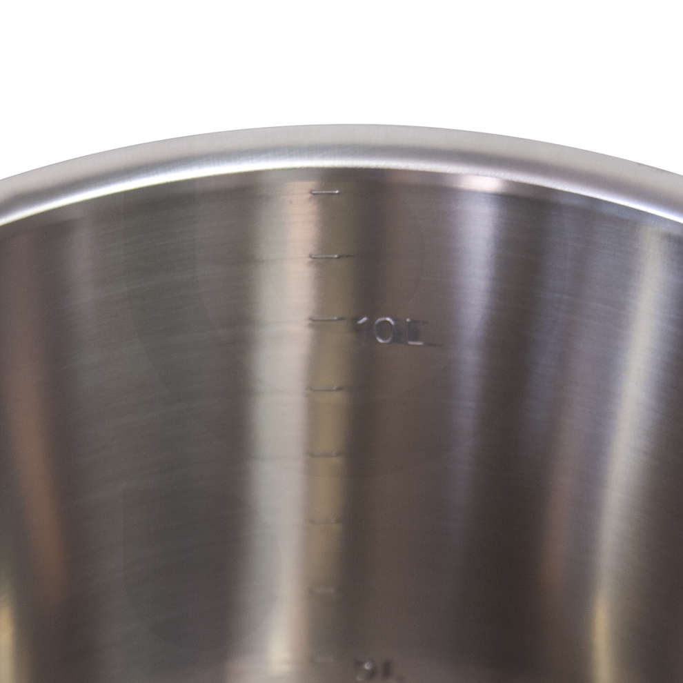 Stainless steel graded bucket 12 liters