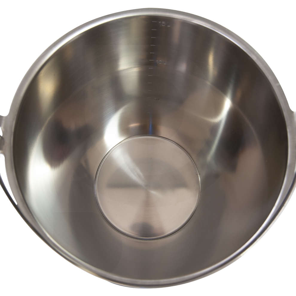 Stainless steel graded bucket 8 liters