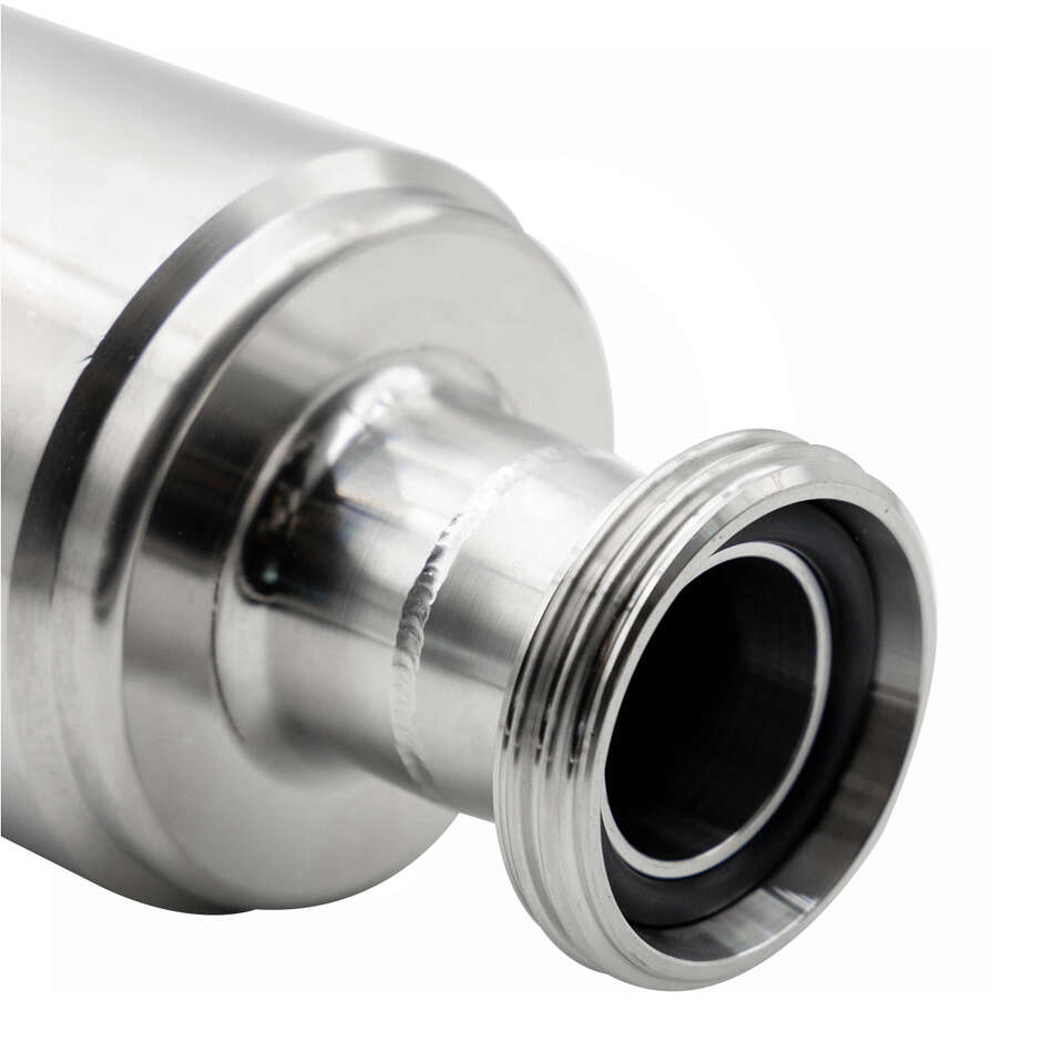 Stainless steel hop filter with DIN 32 connectors (0.5 mm holes)