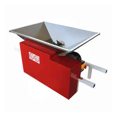 Stainless steel hopper fruit crusher type D by electric motor