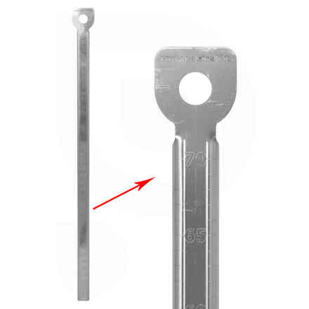 Stainless steel level indicator Birrometro 70