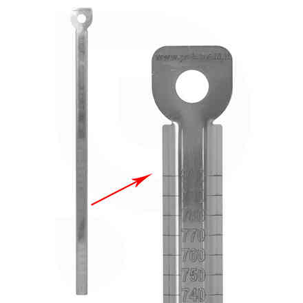 Stainless steel level indicator Birrometro 800