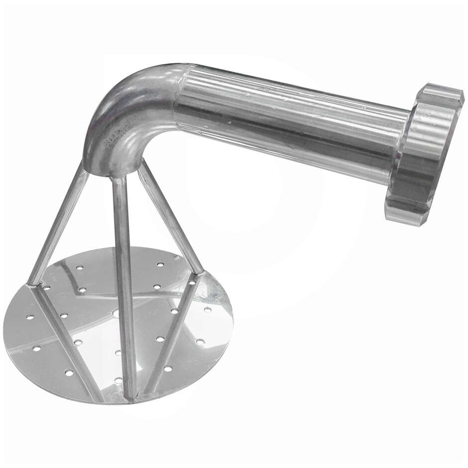 Stainless steel lid for pumping over with DIN 40 M connection