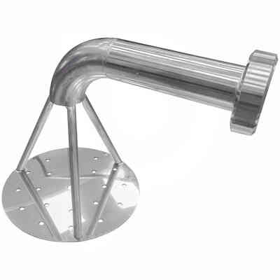 Stainless steel lid for pumping over with DIN 40 M connection