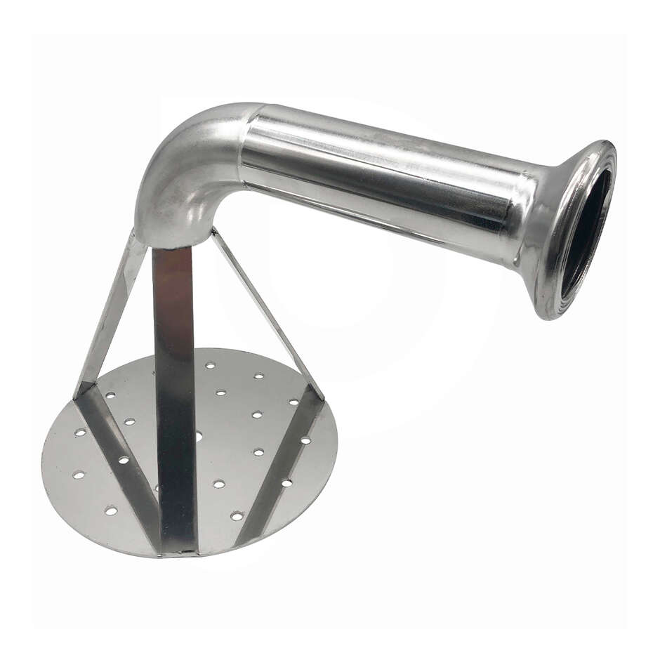 Stainless steel lid for pumping over with GA 50 connection