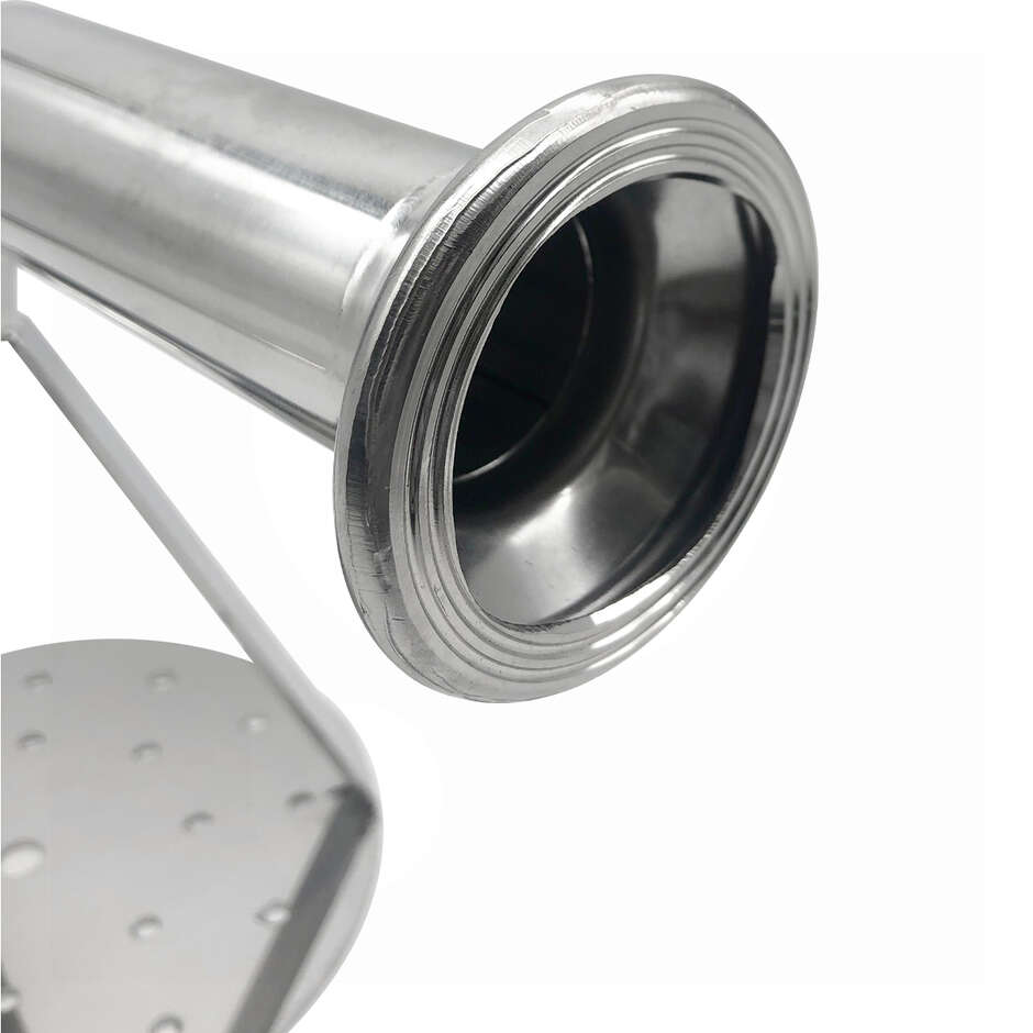 Stainless steel lid for pumping over with GA 50 connection