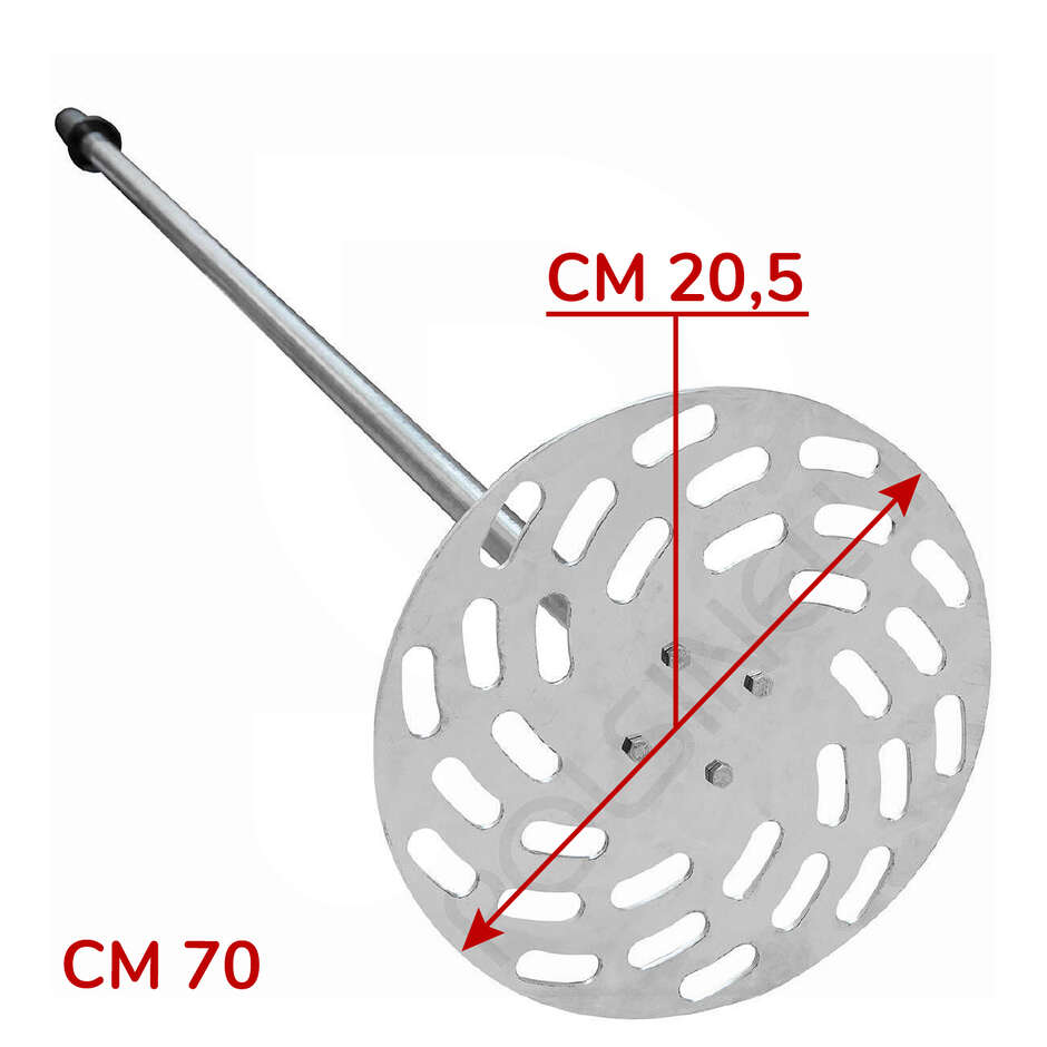 Stainless steel must plunger 70 cm