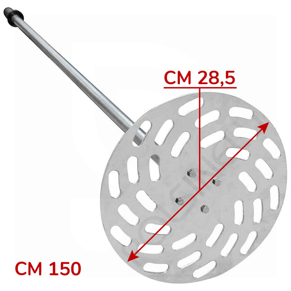 Stainless steel must plunger 