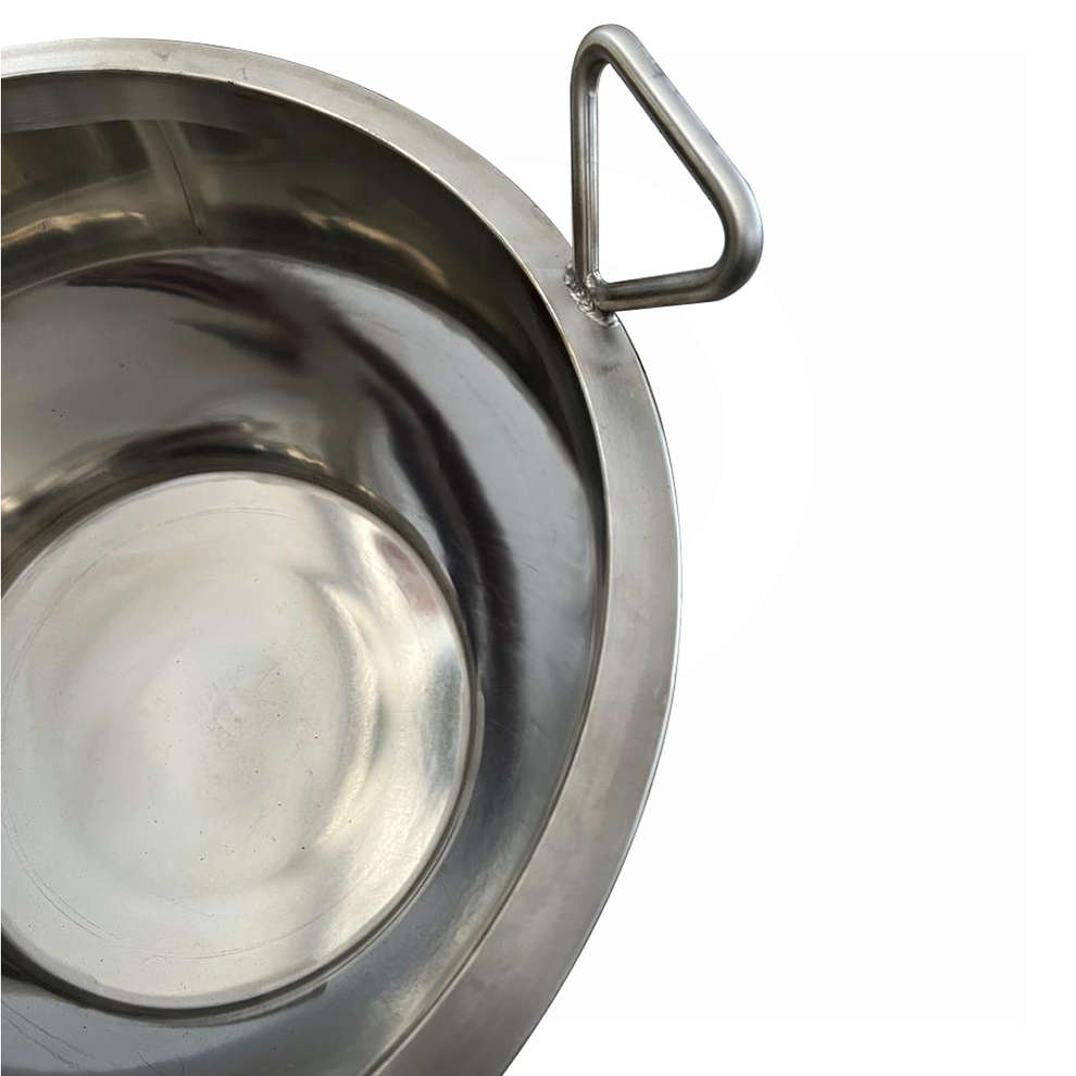Stainless steel oil bath gas cauldron 55 L