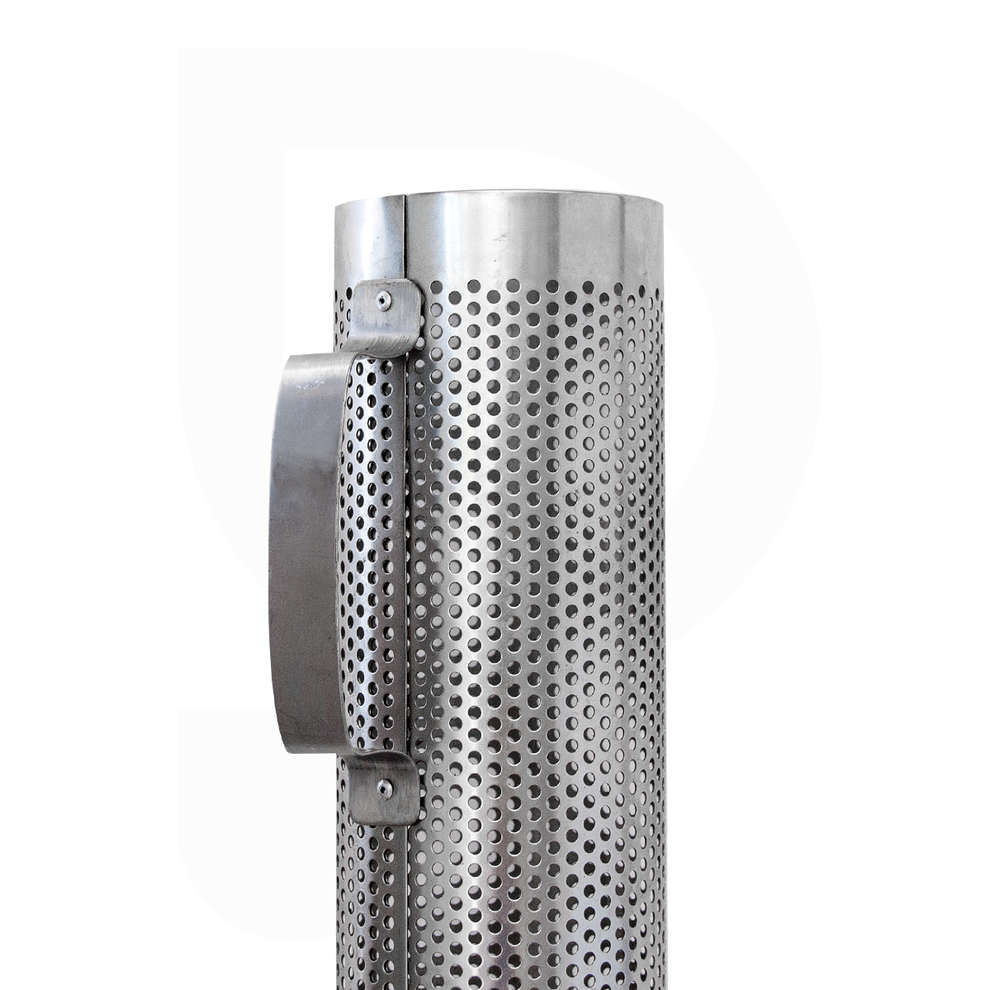 Stainless steel perforated cylinder cm ∅ 7,5 x 90h