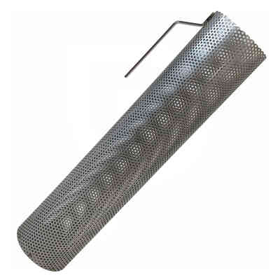 Stainless steel perforated cylinder ∅ 95 x 450h mm