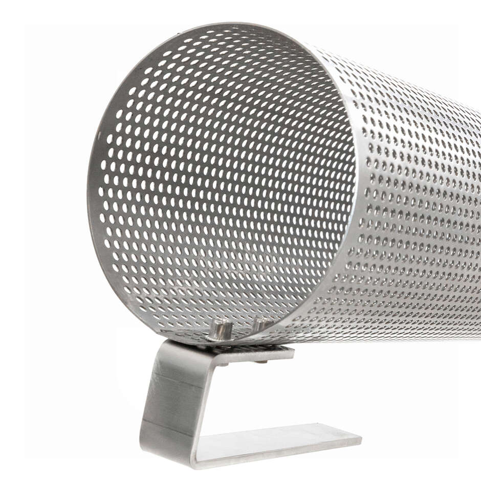 Stainless steel perforated cylinder ∅ 95 x 900h mm