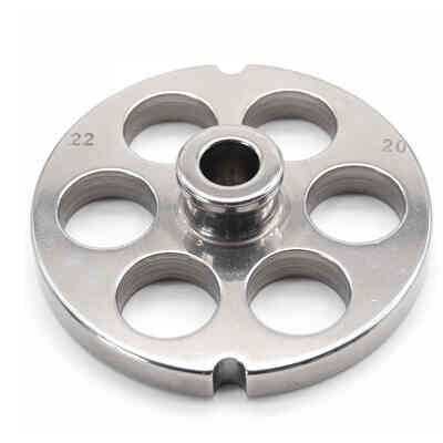 Stainless steel plate for meat grinder N.22 F20