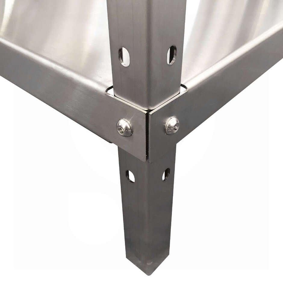 Stainless Steel Shelf 1000x400x1800 mm with 4 Shelves