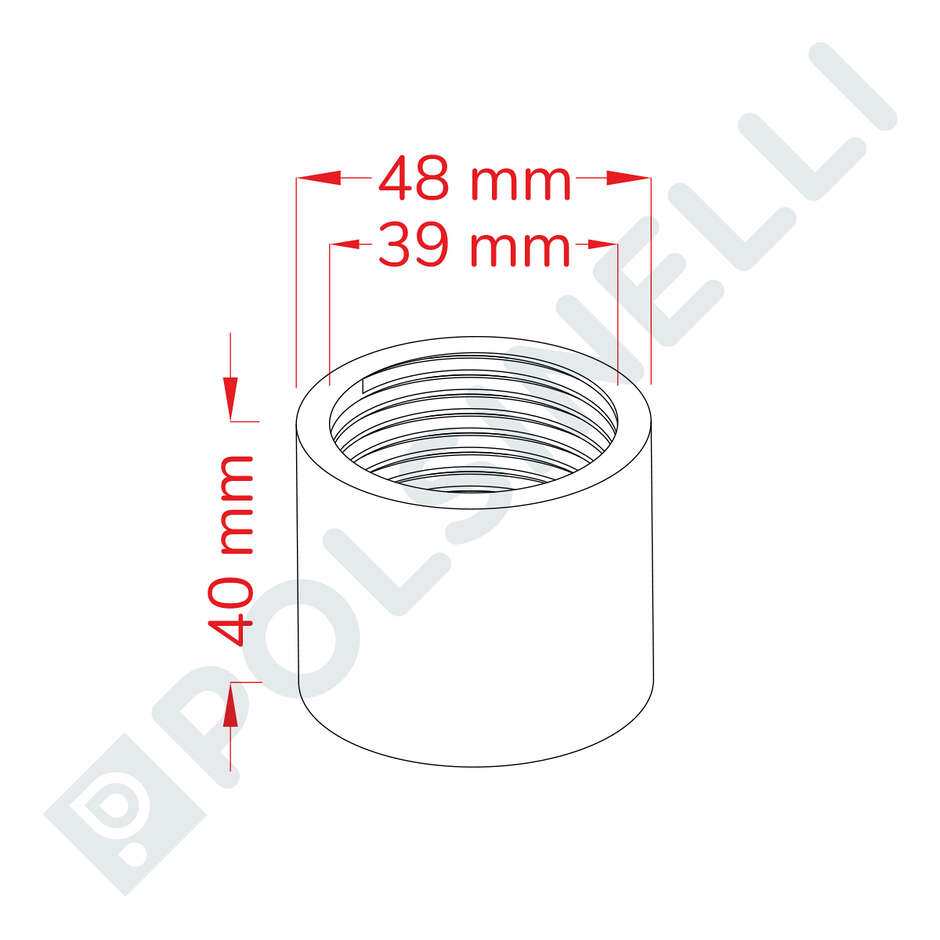 Stainless steel sleeve 1"1/4