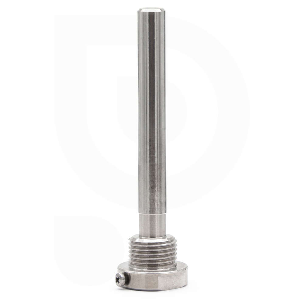 Stainless steel thermowell for thermometer probe 
