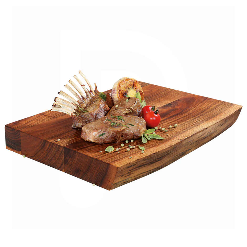 Tabla de cortar alta Zassenhaus con borde natural 41x30 cm