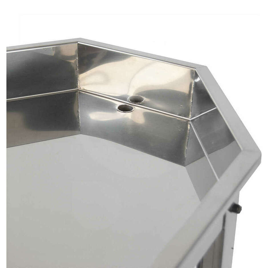 Table d'égouttage en acier inoxydable 1000X500 avec étagère 