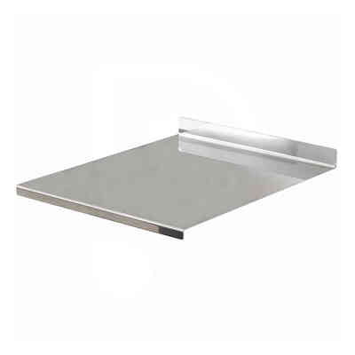Tablero de amasar de acero inoxidable AISI 304 con borde - 80x50 cm
