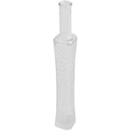 Tall diamond pattern glass bottle 200 ml (77 pieces)