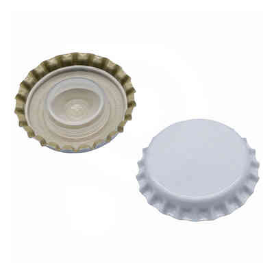 Tapón corona blanco con tapa interior ⌀29 (200 PC)