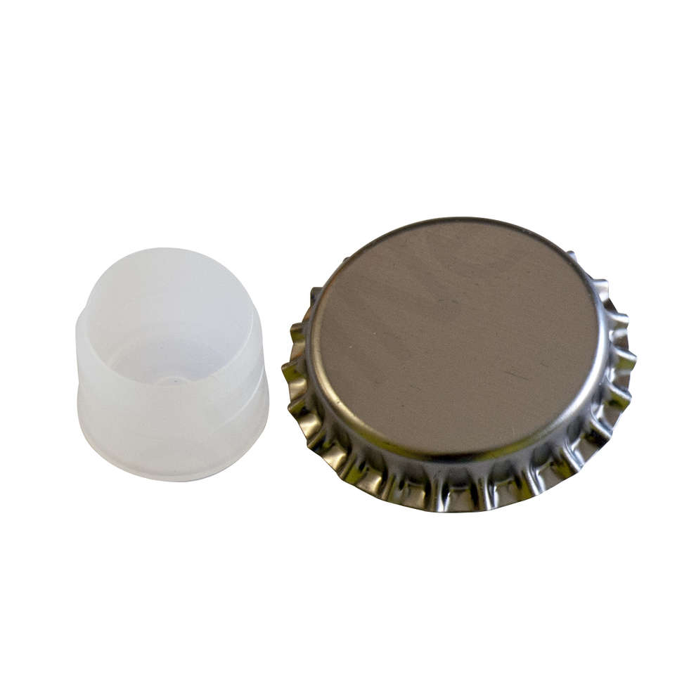 Tapón corona de Inox con bidule Ø29 (200 PC)