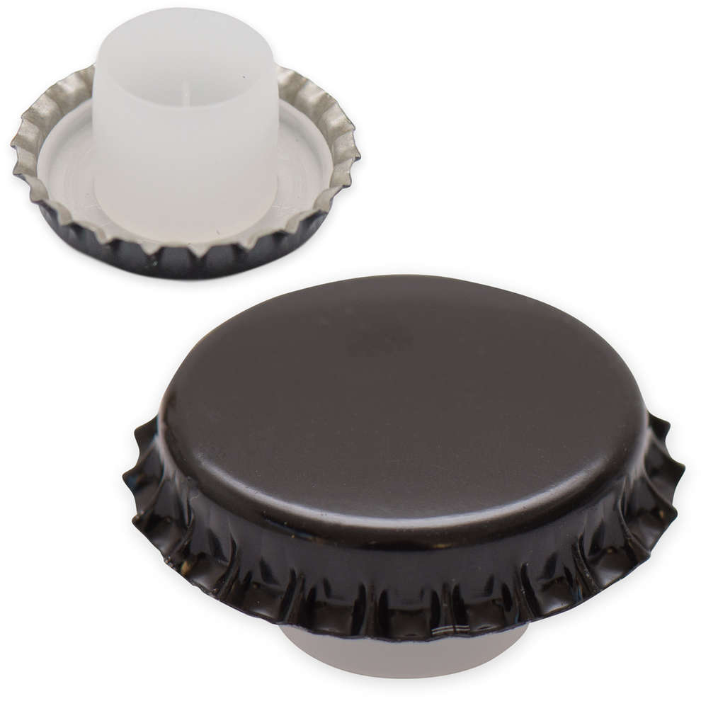 Tapón corona negro con bidule ⌀29 (200 pzas)