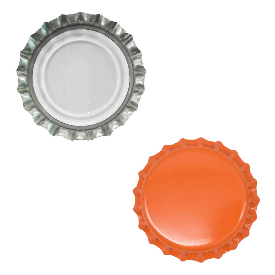 Tapón de corona naranja ⌀26 BPA free (10000 piezas)