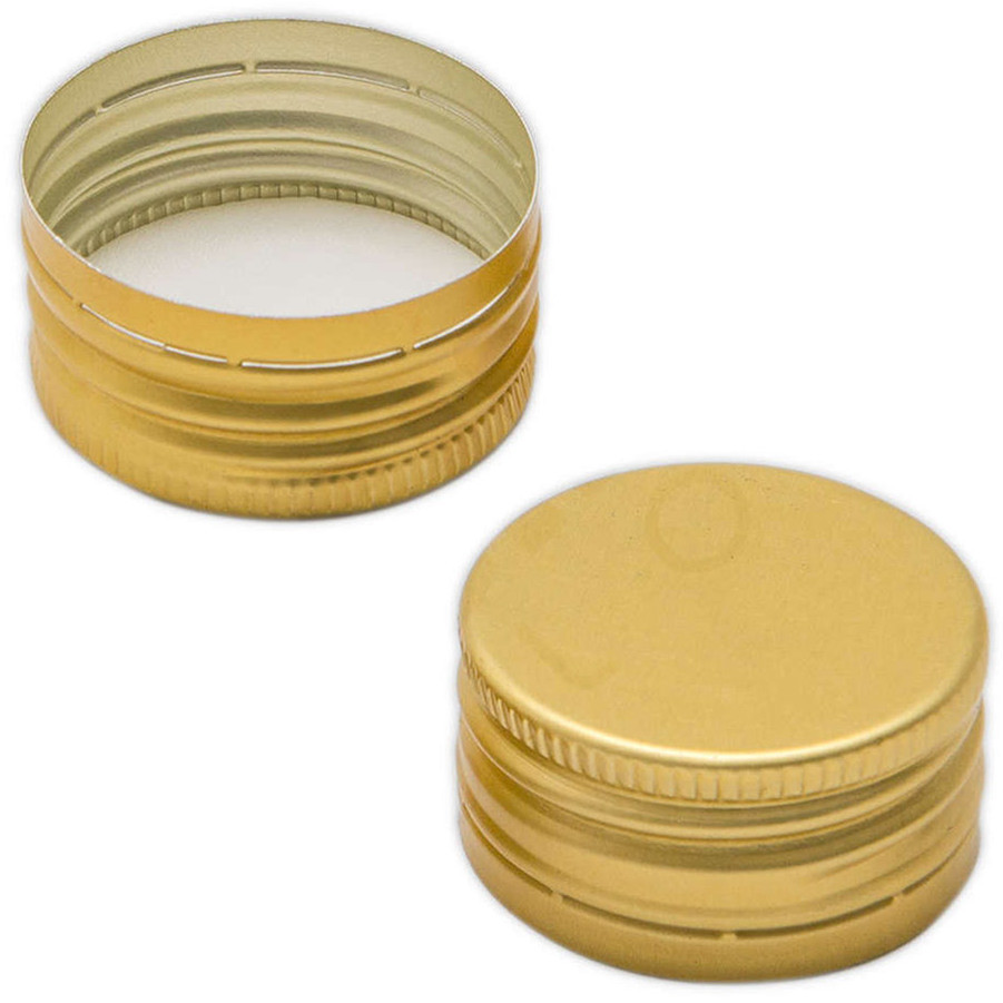 Tapón de rosca pre-roscado dorado ⌀18 (100 pzas)
