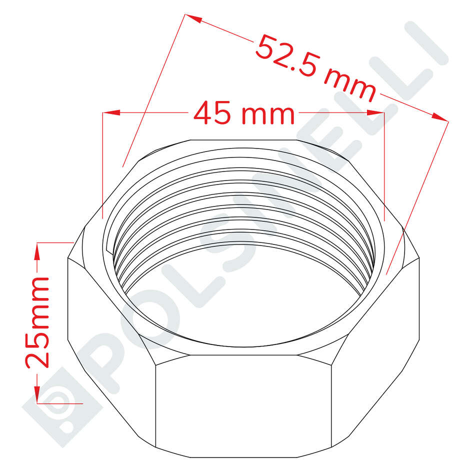 Tapón hembra inox de 1" 1/2