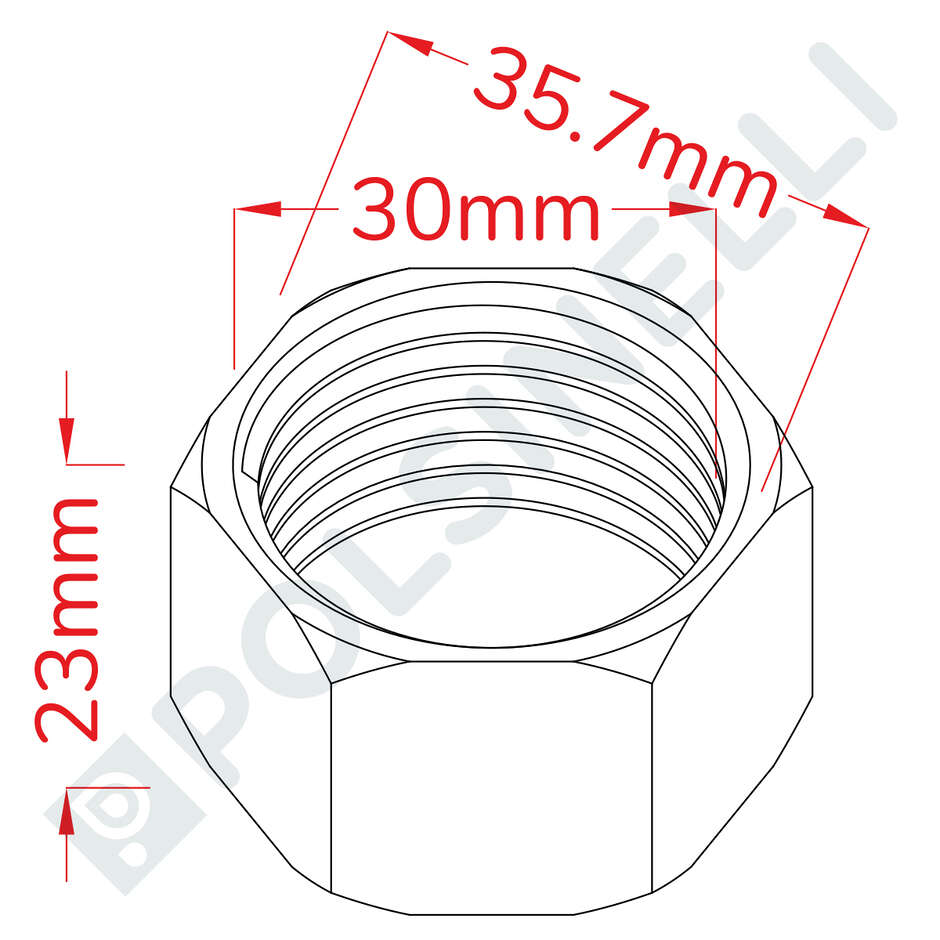 Tapón hembra inox de 1"