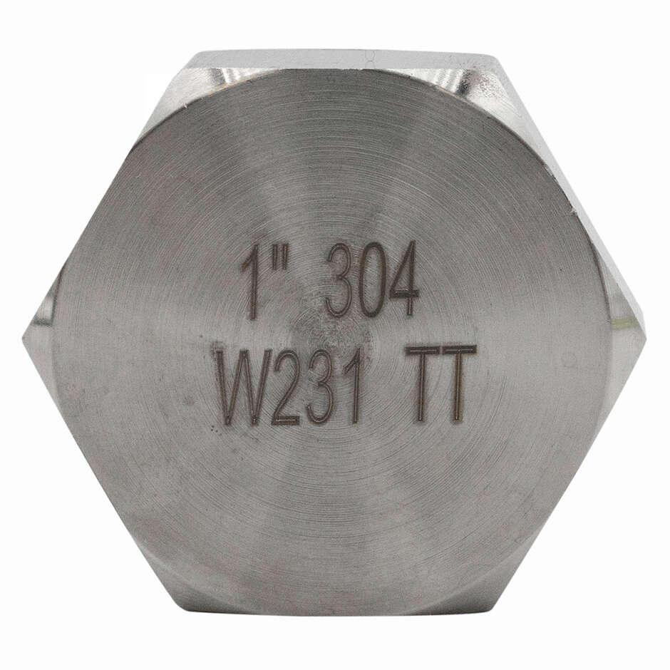 Tapón hembra inox de 1"