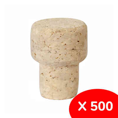 Tapon hongo en corcho ∅ 17 (500 pz) 