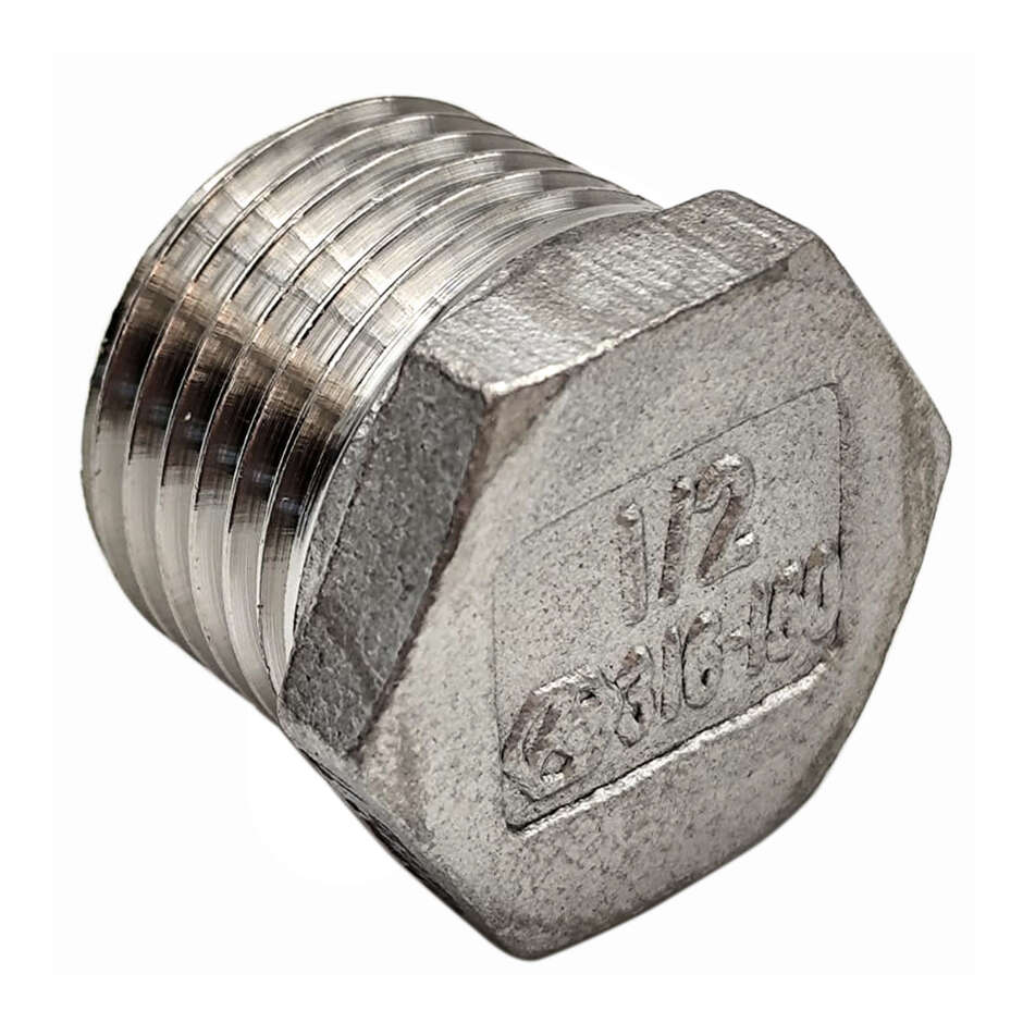 Tapón macho inox de 1/2"