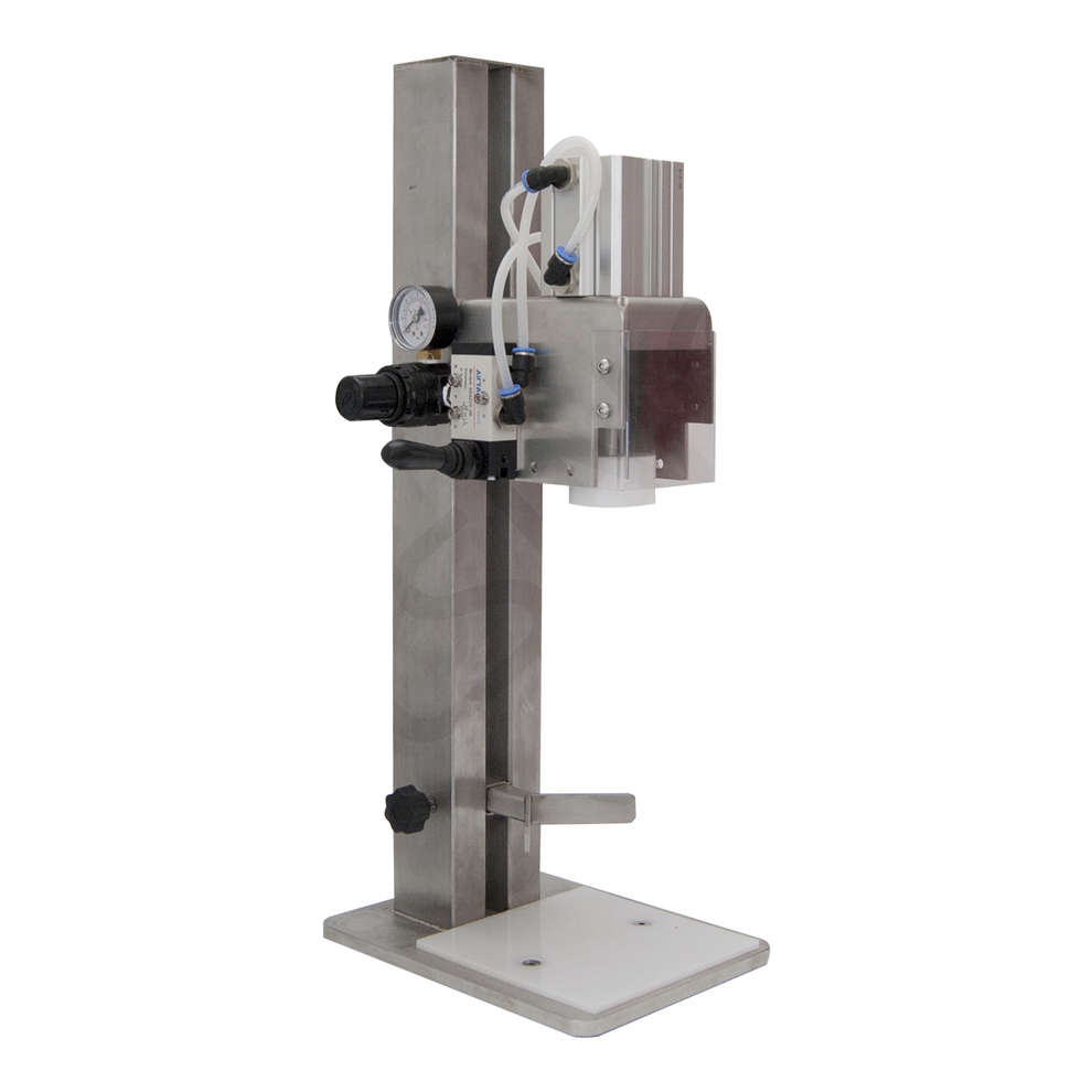 Tappatrice Mirko inox per tappi antirabbocco 