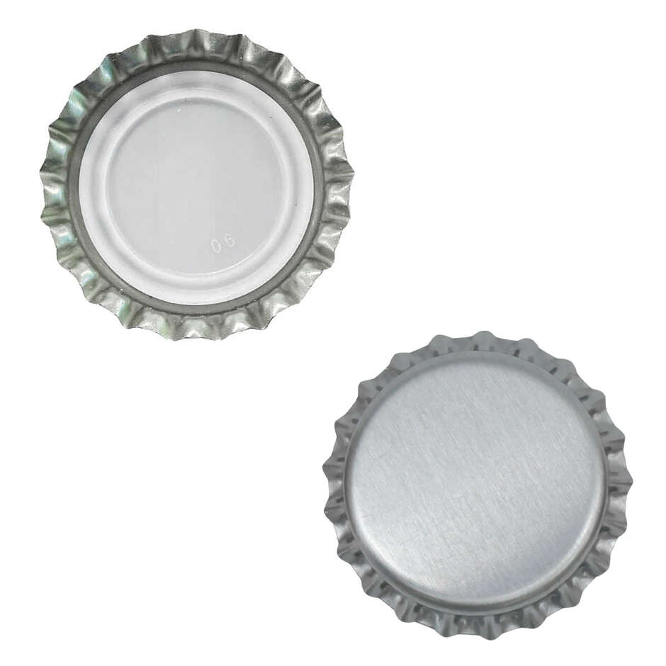 Tappo a corona argento ⌀26 BPA free (200 pezzi)