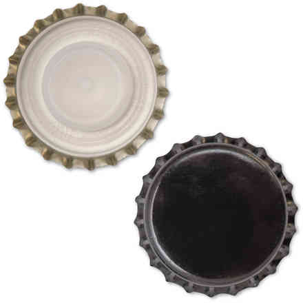 100 Tappi A Corona Giallo Limone - Per Bottiglie Di Vetro, Birra, Bibite Fatte In Casa - Foto 5