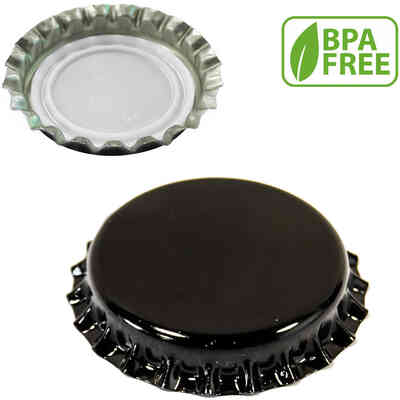 Tappo a corona nero ⌀26 (200 pezzi)