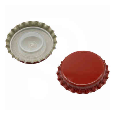 Tappo a corona rosso con sottotappo ⌀29 (200 pezzi) 