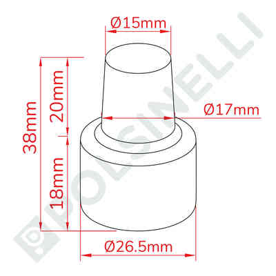 8 Tappi In Sughero A Forma Di Fungo, Legno E Gomma, Riutilizzabili, Adatti Per Bottiglie Vino, Olio, Aceto (Diametro 18.6-19.3 Mm)
