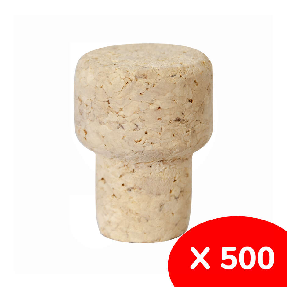 Tappo a fungo in sughero ∅ 17 (500 pezzi)