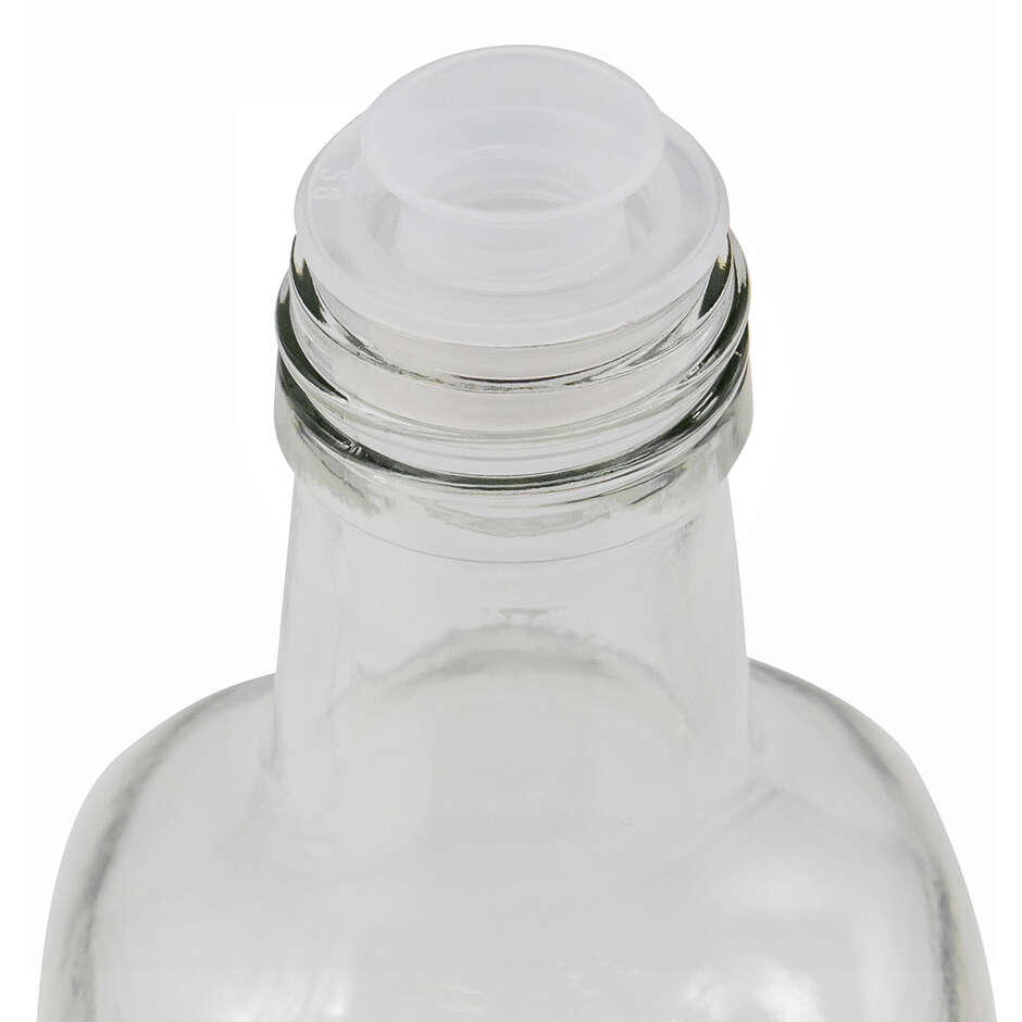 Tappo a vite in plastica autosigillante nero con salvagoccia ⌀31,5 (100 pezzi)