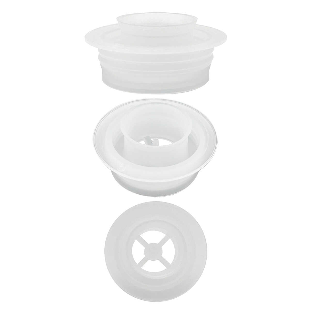 48 Coprighioni Per Viti Pozi, Colore Bianco, Diametro 13mm, Adatti A Viti Misura 6-10