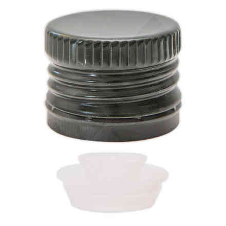 Tappo versatore olio acciaio inox bottiglie vetro olio 1 litro tappo  filettato diametro 35 mm