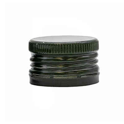 Tappo a vite prefilettato con salvagoccia verde ⌀35 (100 pezzi)