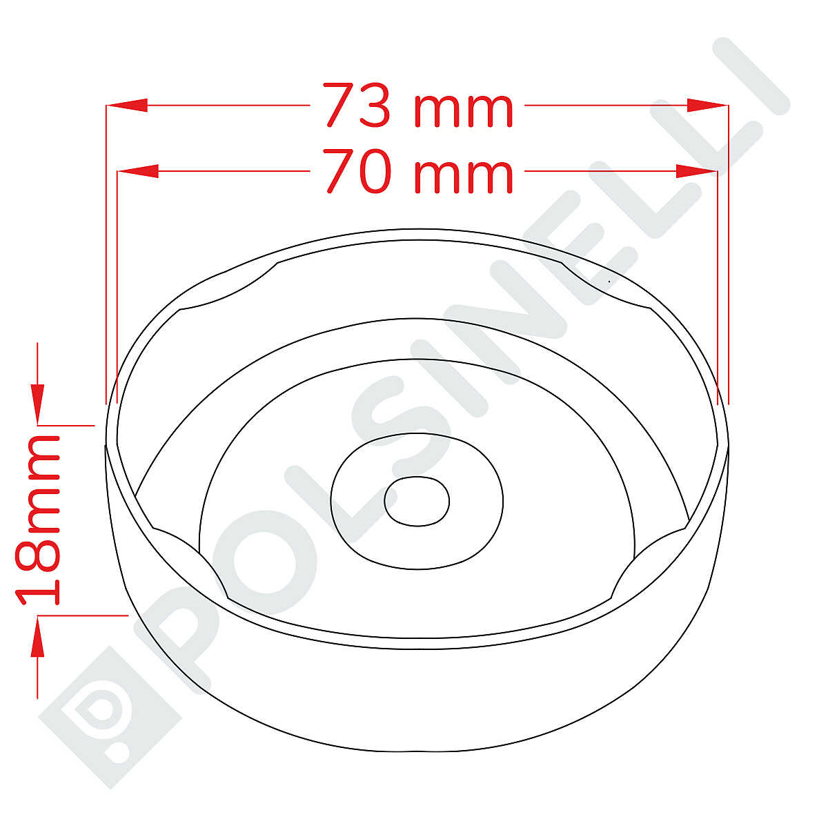 Tappo per vaso T82 alto argento 420/cf