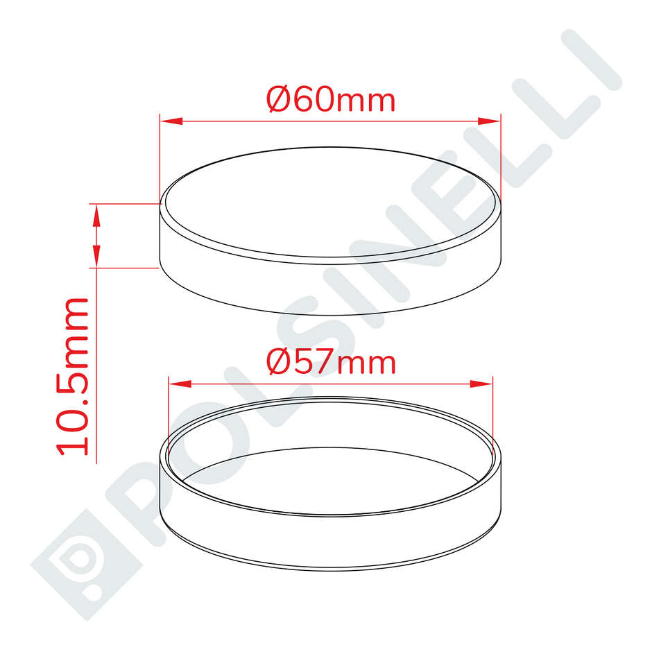 Tappo in plastica per damigiana 10/34 L (100 pezzi) 