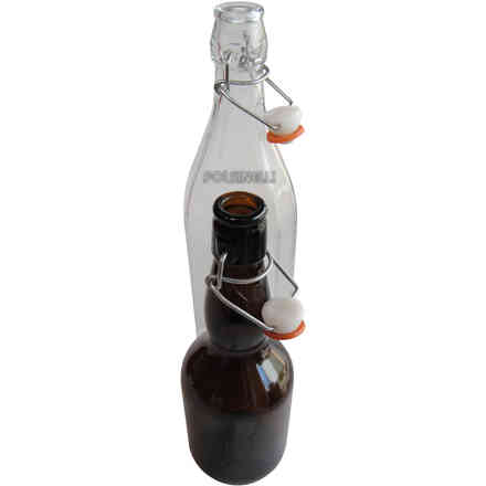 Bottiglia costolata 1 litro - Bottiglia costolata con tappo meccanico